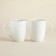 Sl Home Cascan, 380 ml, 11.8 × 8.5 × 10.4 cm, set 2 pcs, bone porcelain, white