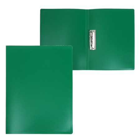 Folder with A4 clamp, 500 microns, spine 15 mm, calligrata, up to 100 sheets, green