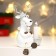 Souvenir Polystone Light "White Oleg in a knitted hat with a candle" MIX 11.5x8x10.5 cm