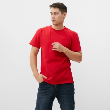 T -shirt male, red color, size 48