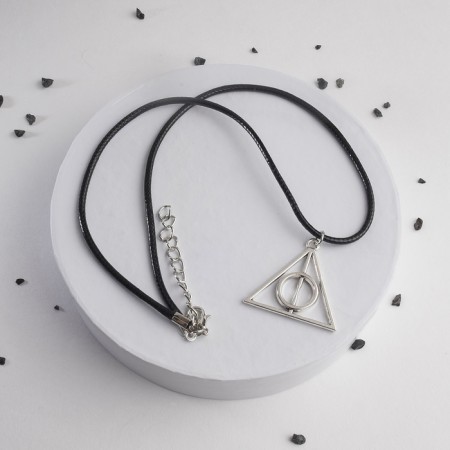 Pendant-cooler “Death Gifts”, Color Black Silver on a Black Cord, 42 cm-2