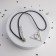 Pendant-cooler “Death Gifts”, Color Black Silver on a Black Cord, 42 cm