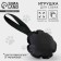 Round toy with 1 handle, black, 10 x 22 cm
