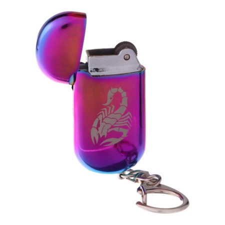 Gas lighter "Scorpio" on a key fob, 5 x 2.5 cm, mix-3