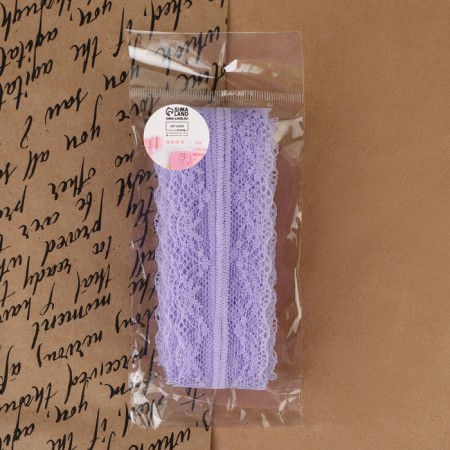 Capricon lace, 35 mm × 10 ± 1 m, lilac color-3