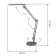 NLED-440-7W-S tablespoon LED on a clamp, with the base, the color of silver