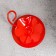 Climb "Flower N" metal per 1 candle, 9x3.5 cm, red