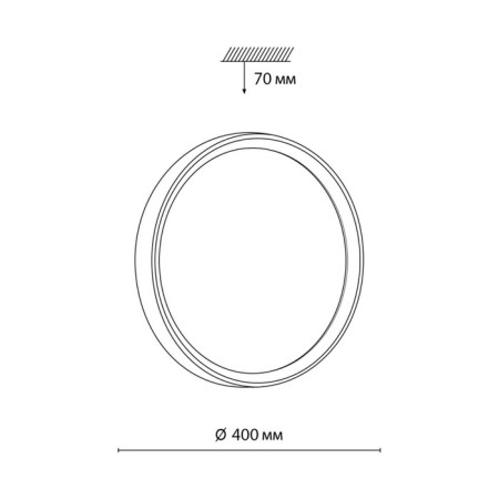Woodi LED 48W 3000-6300K D400 IP43-1