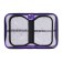 Penal 3 sections, tab inside, 140 x 210 x 40 mm, fabric, calligrata top block "Signs"