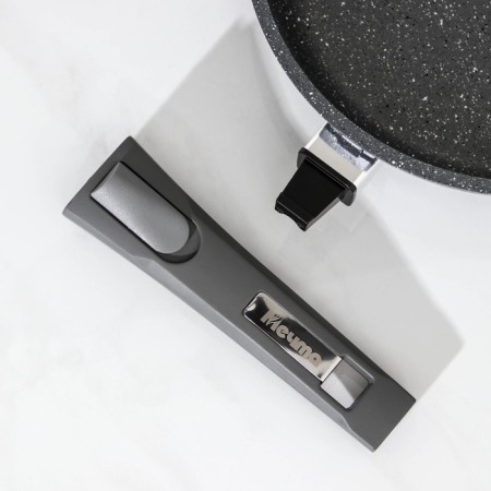 Granite pan, d = 22 cm, removable handle, anti -stick coating, gray color-4