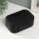 Casket to the leatherette for jewelry "Crocodile leather" black 15x10.5x5 cm