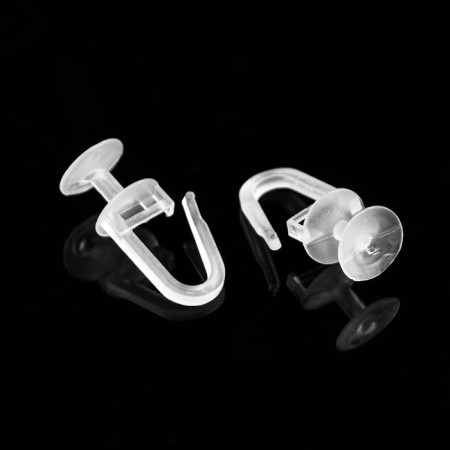 The hook for the curtains "ceiling", 30x14x10 mm, d = 10 mm, plastic