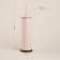 SL Home toilet brush, silicone, 9.8 × 9.8 × 39 Beige color