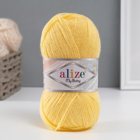 Yarn "My Baby" 100% acrylic 150m/50g (187 lemon)