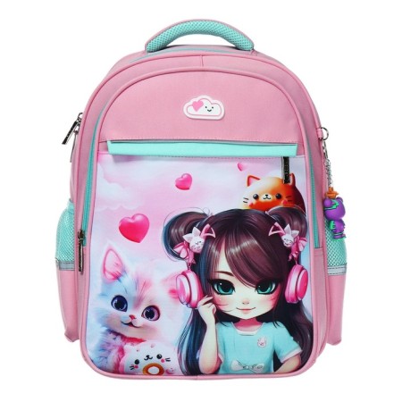 School backpack 38 x 29 x 14.5 cm, Hatber Ergonomic Light, "Listen to Music" NRK_15151-2