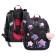 School backpack 38 x 30 x 16 cm, ergonomic back, stavia "stars", gray