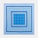 Men's nasal shawls 30*30 cm, (set 12 pcs,) cental blue, Fig. MIX 100% HL