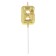 Candle in the cake on the skewer "Almaz", the number "6", gold, 4.5 cm