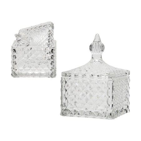 Glass box with a lid, 80 × 80 × 115 mm, the color is transparent-3