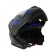 Modular helmet with two visors, size M (57-58), model-BLD-160E, black and blue