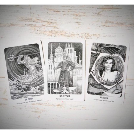 Iggrasil. Scandinavian oracle (81 card and guide guide in a gift case). Halldorson H., Haucoxdotir G.-2