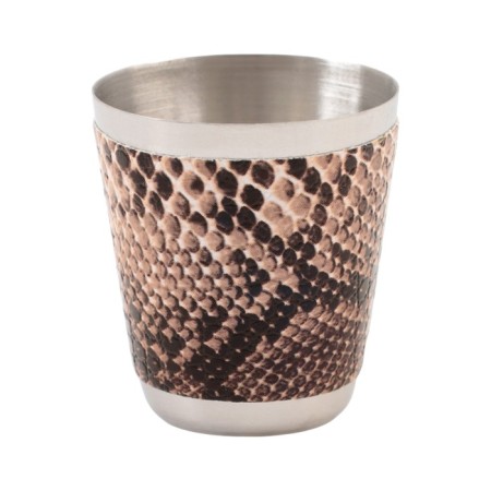 Gift set 6 in 1 "Python": Flood 240 ml, funnel, 4 glasses, brown-4