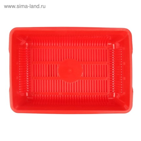 Deep toilet with a mesh of 36 x 25 x 9 cm, red-3