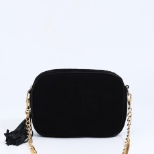 Bag Cross-Bodi with a zipper, black color