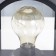 Nightlight "lantern" LED from batteries 3HAAA Black 9.5x13x18 cm Risalux