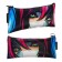 Penal soft 1 department, 90x200, flat, artificial leather, universal, purple, color "Anime Eyes"