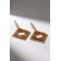 Earrings Assorted "Illusion", powder color in gold