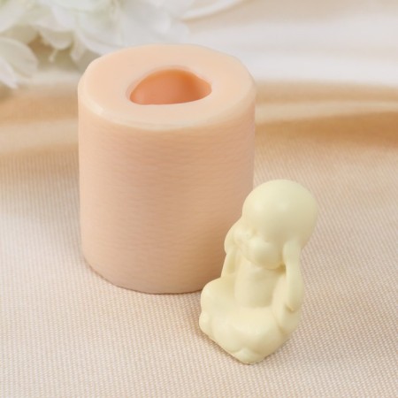 Silicone Mold "Little Buddha 1" 2.5x2.5x4 cm-3