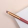 Makeup brush, beveled, 15.6 (+/- 1) cm, pink color