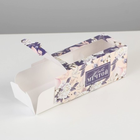 Box for Makarun, confectionery packaging, “Live Dream”, 12 x5.5 x 5.5 cm-2