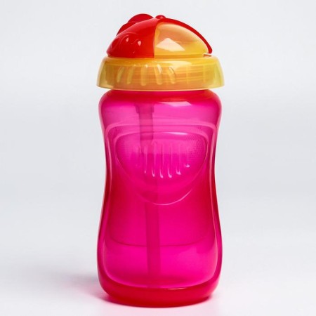Children's stroke with silicone tube, 340 ml., Mix colors-7