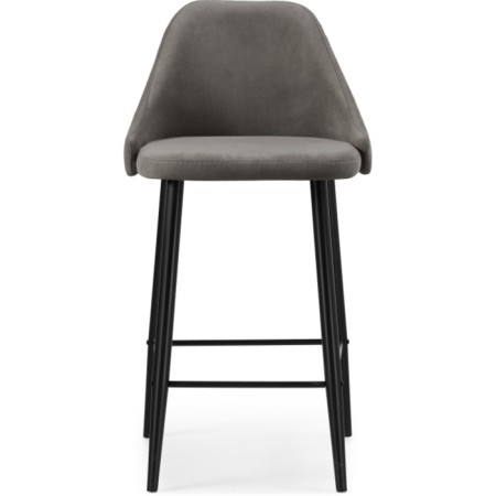 Harmar jama metal/velor, black/gray 46x53x90 cm-1