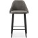 Harmar jama metal/velor, black/gray 46x53x90 cm