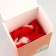 Mouse fur plane 6.5 cm, packaging 40 pcs, mix of flowers