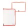 Plastic folder A4, 325 x 230 x 25 mm, lightning around, calligrata "office", PM-A4-01, 0.5 mm, transparent, pastel, peach