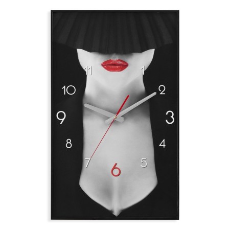 Carty clock wall, interior "girl", smooth move, 57 x 35 cm