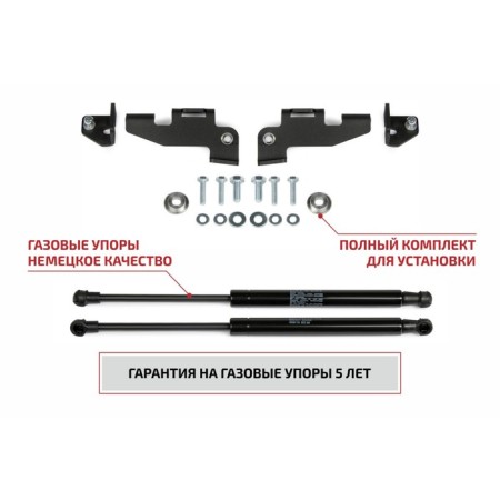 Copes of the hood Auto-unit for Kia Rio III 2011-2015 2015-2017, 2 pcs., Ukirio012-2