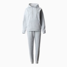 Women's costume with the basis (sweatshirt, trousers), gray color, size 56