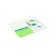 Folder with A4 clamp, 700 μm, root 27 mm, calligrata duble neon, inner pocket, up to 180 sheets, light green neon