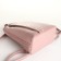 City backpack of artificial leather with lightning, pink color