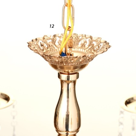 Chandelier 2461/6 E14 40W gold 62x62x32 cm Bayerlux-9