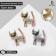 Brooch "Kithe" with a flower, color mix (indivisible packing 12 pcs., Price per pcs.)