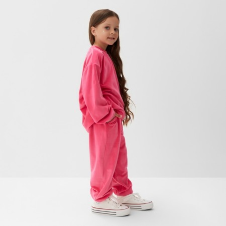 Kidsha (sweatshirt, trousers) KAFTAN PLUSHY R.34 (122-128), fuchsia-6