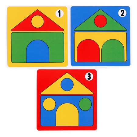 Counting material “Figure hide and seek. Houses "-4
