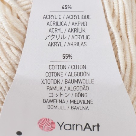 Yarn "jeans" 55% cotton, 45% acrylic 160m/50g (05 St.-3