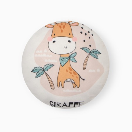 Decorative Ethel Pillow "Giraffe" D 30 cm, velor 100% p/e